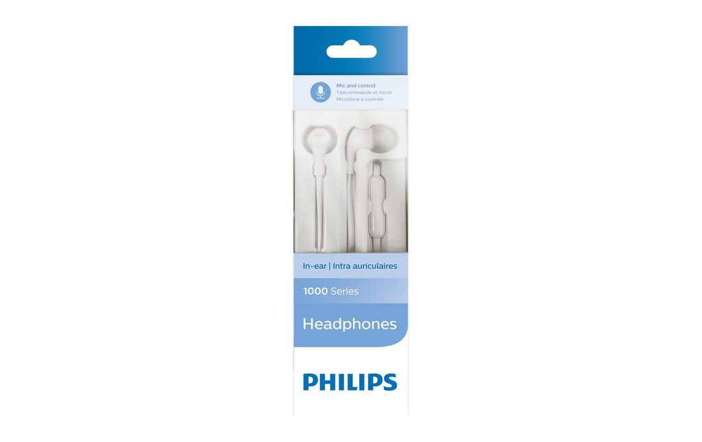 Philips Écouteurs intra-auriculaires TAE1105WT/00 Blanc