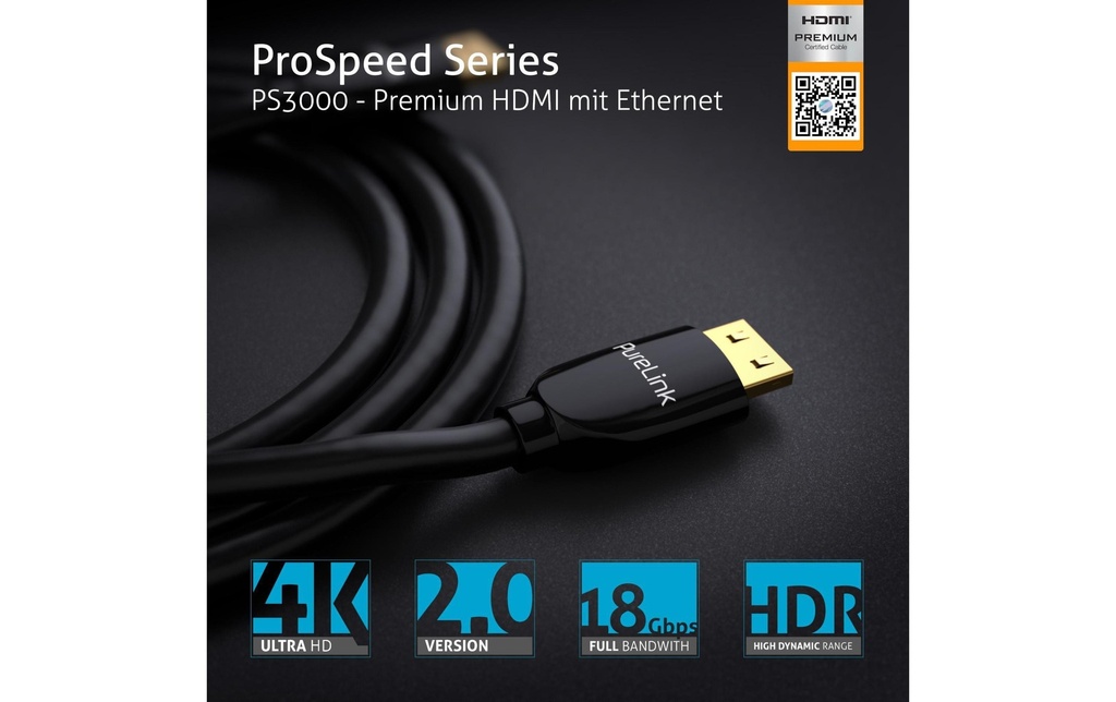 PureLink Câble PS3000-030 HDMI - HDMI, 3 m