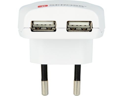 SKROSS Euro USB Charger 2-Port 5 V