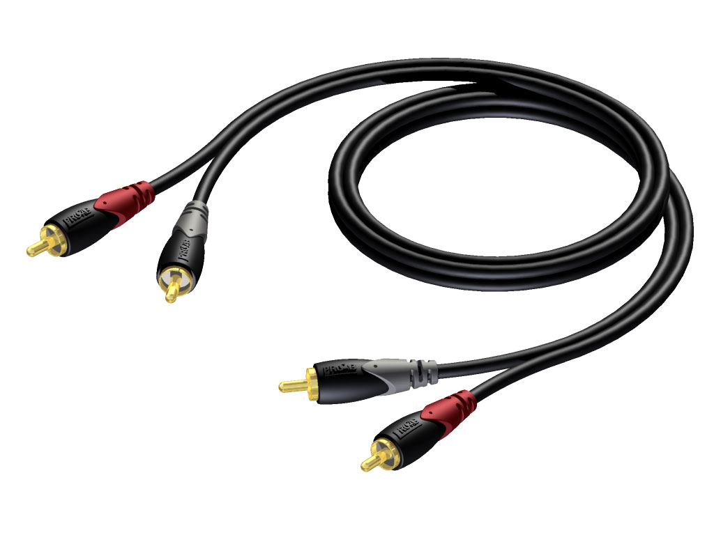 Câble audio 2 cinch - 2 cinch 10m PROCAB