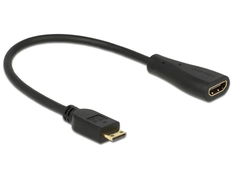 Delock Câble adaptateur Mini-HDMI - HDMI Noir