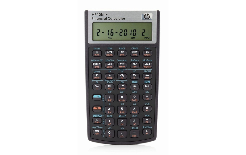 HP Calculatrice financière 10 BII+