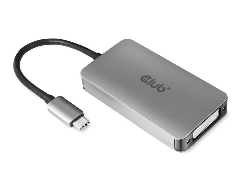 Club 3D Adaptateur USB Type-C - Dual Link DVI-I, actif