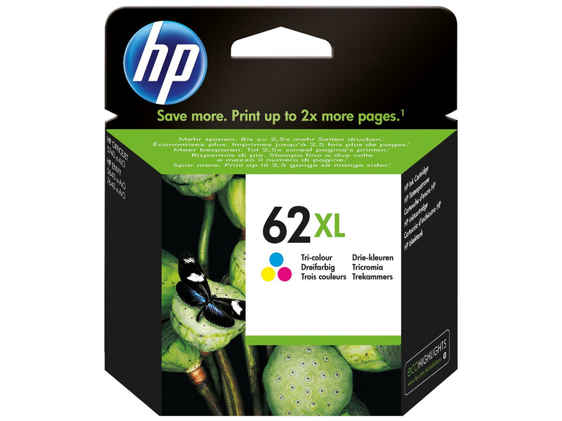 HP Encre Nr. 62XL (C2P07AE) coloris