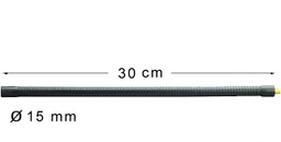 [224-B] Col de cygne noir 30 cm KOENIG&amp;MEYER