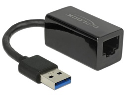 [Informatique] Delock Adaptateur réseau USB-A - RJ45 1Gbps, Noir