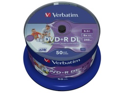 Verbatim DVD+R 8.5 GB, tour (50 Pièce/s)