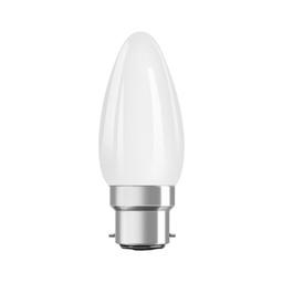 Osram Parathom Retrofit Classic B22d B35 5W 827 470lm Frosted | Dimmable - Extra Warm White - Replaces 40W