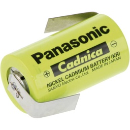 Pile rechargeable spéciale Sub-C cosses à souder en Z NiCd Panasonic Sub-C ZLF 1.2 V 1700 mAh