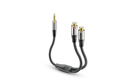 [S-ACA003] sonero Câble audio jack 3.5 mm - Cinch 0.25 m