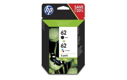 [Imprimante] HP Combo Pack No. 62 (Encre N9J71AE) C/M/Y/BK