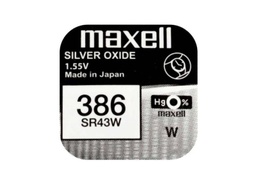 [Pile] Maxell Europe LTD. Pile bouton SR43W 386