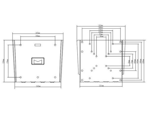 Multibrackets Support mural Wallmount III noir