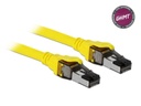 Delock Câble de raccordement RJ-45-RJ45 Cat 8.1, S/FTP, 2 m, jaune