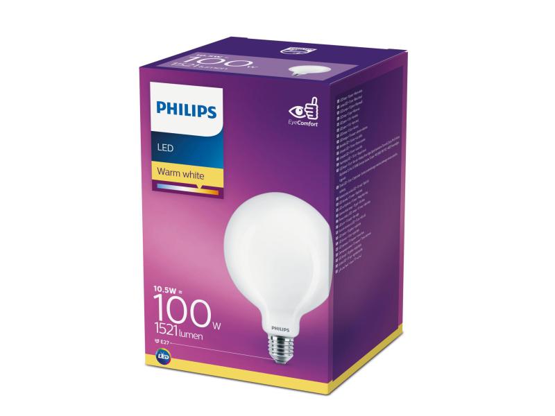 Philips Lampe 10.5 W (100 W) E27 Blanc chaud