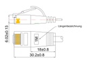 Wirewin Câble patch slim Cat 6, UTP, 0.15 m, Blanc