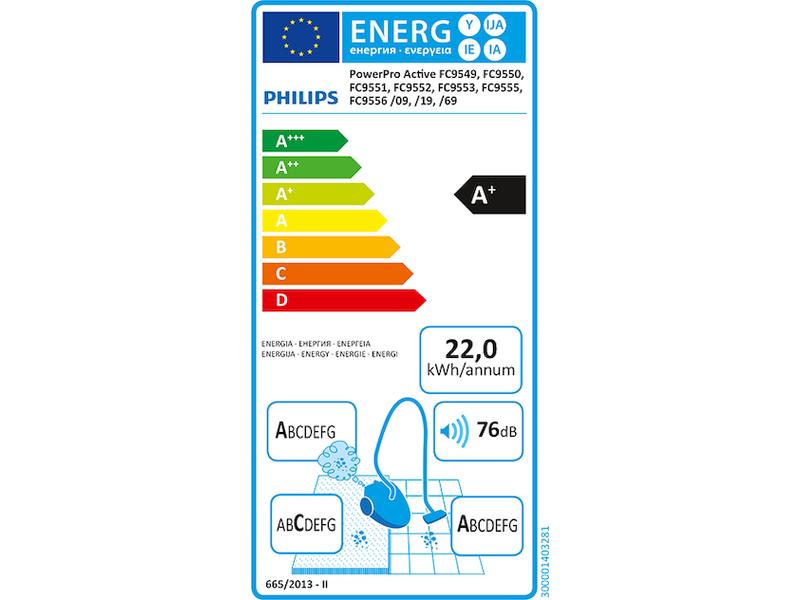 Philips Aspirateur traîneau PowerPro Active FC9552/19