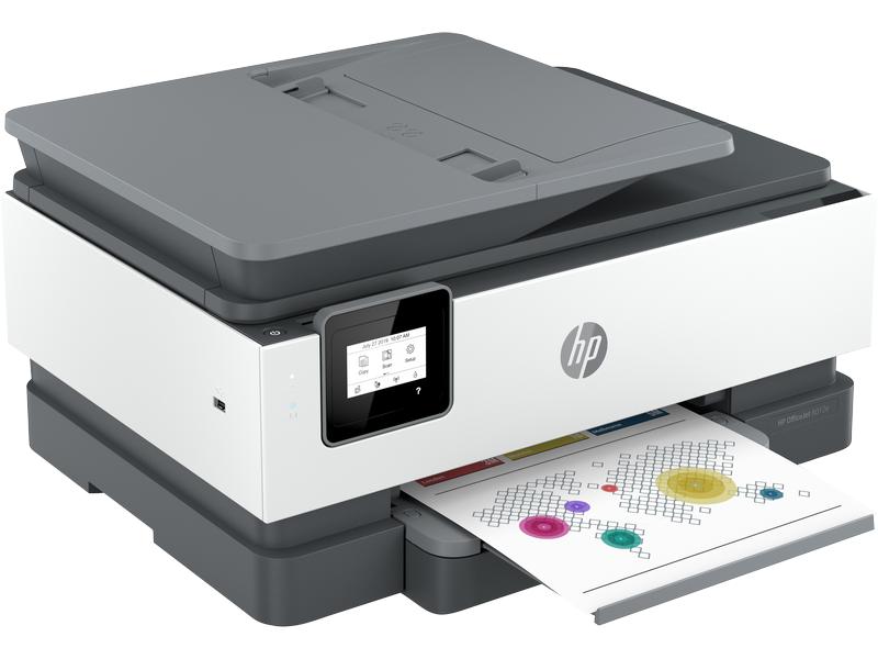 HP Imprimante multifonction OfficeJet 8012e All-in-One Gris/Blanc
