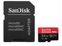 SanDisk Carte microSDXC Extreme Pro UHS-I A2 64 GO
