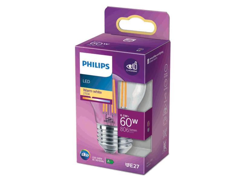 Philips Lampe 6,5 W (60 W) E27 Blanc chaud