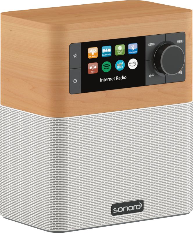 Sonoro  radio design STREAM érable - blanc