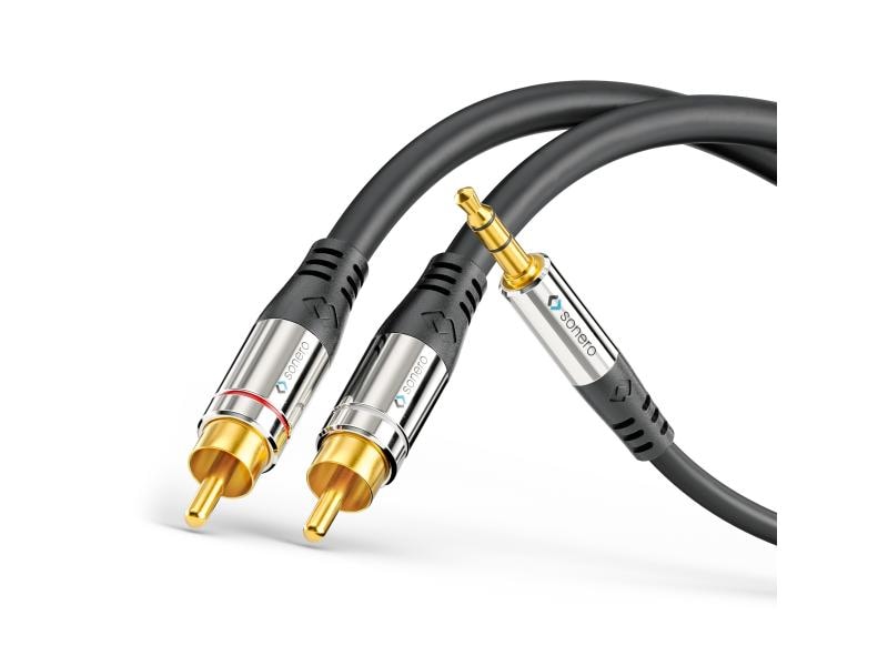 sonero Câble audio jack 3.5 mm - Cinch 3 m