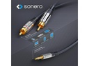 sonero Câble audio jack 3.5 mm - Cinch 3 m