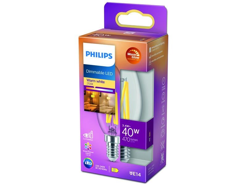 Philips Lampe 3.4 W (40 W) E14 Blanc chaud