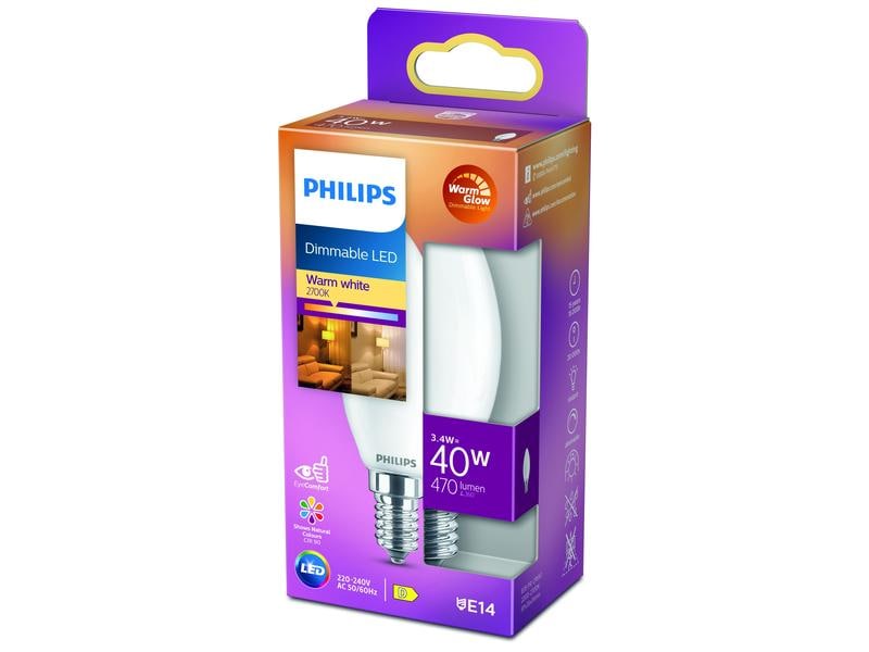 Philips Lampe 3.4 W (40 W) E14 Blanc chaud