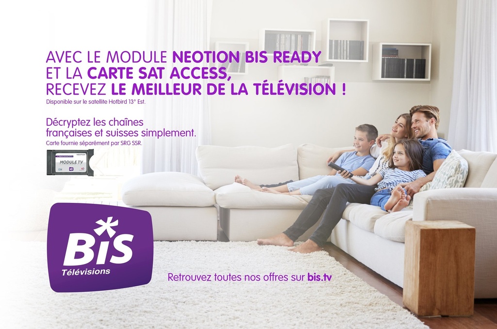 Récepteur UHD Sat Digiplus + BIS-Ready carte CI+ TECHNISAT