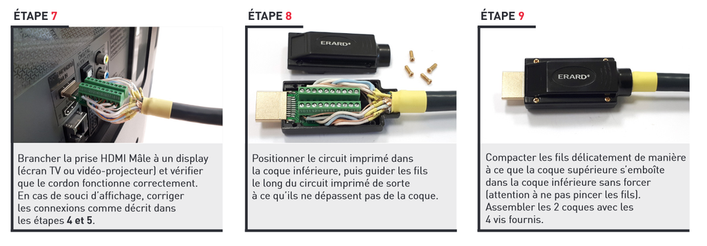 Kit HDMI-Flex intégration - 10m ERARD CONNECT