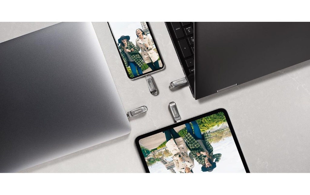 SanDisk Clé USB Ultra Dual Luxe USB Type-C 64 GB