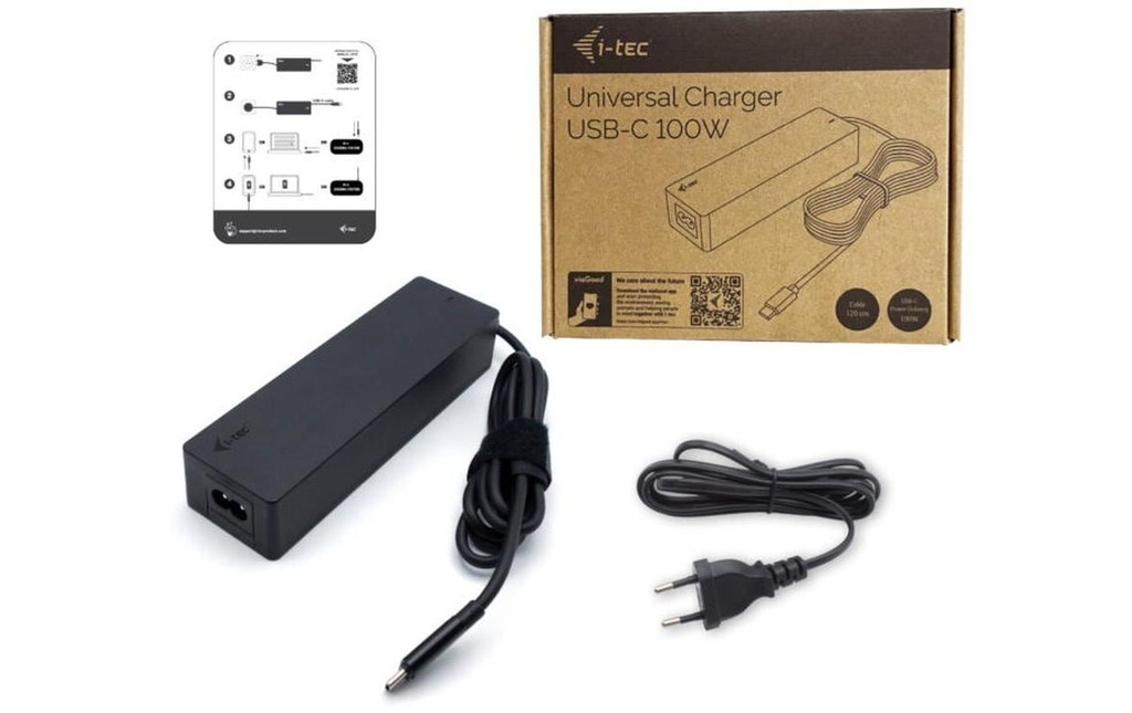 i-tec Bloc d’alimentation Universal USB-C PD 3.0 100 W