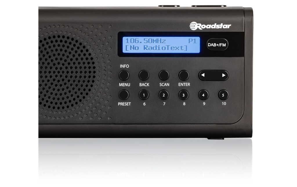 Roadstar Radio DAB+ TRA-300D+ Noir