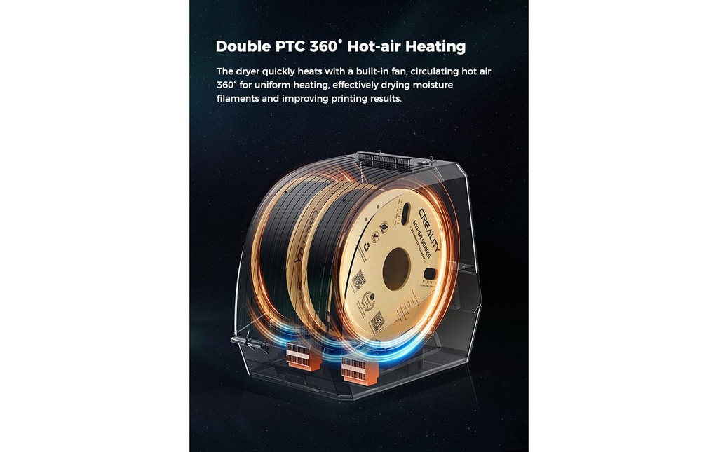 Creality Boîte de séchage de filament Space Dryer P+