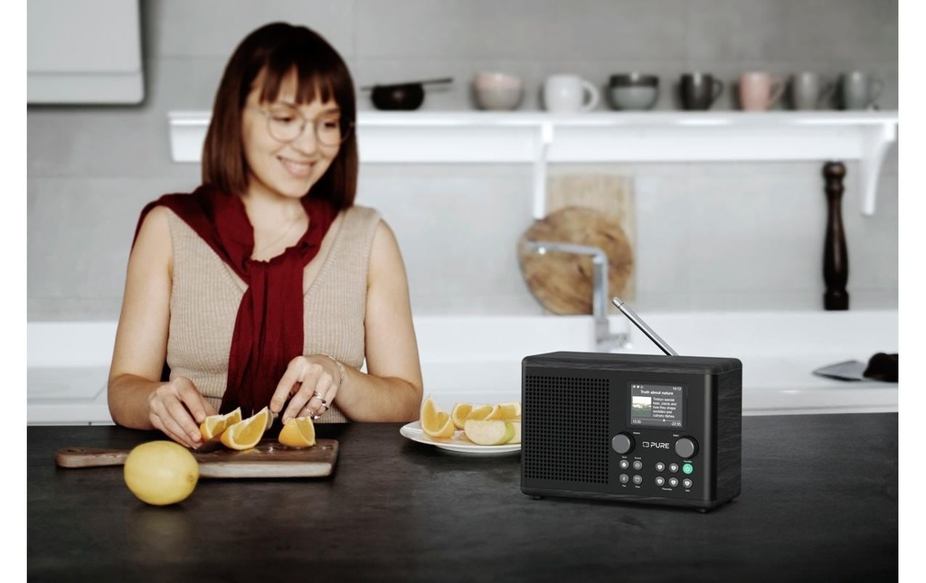 Pure Radio DAB+ Classic H4i noir/frêne