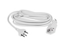 FURBER.power Rallonge T13-T12 5 m Blanc