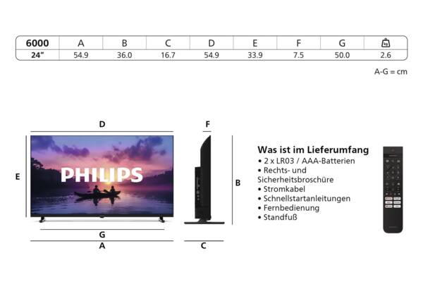 TV Philips UE 24PHS6000/12