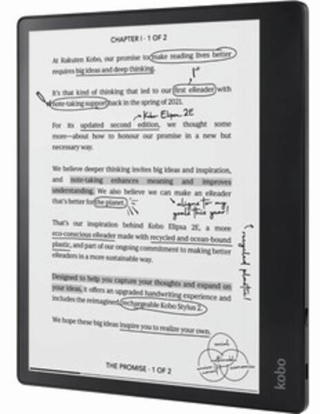 Kobo Lecteur Ebook Kobo Elipsa 2E Bundle (e-reader + stylus) noir