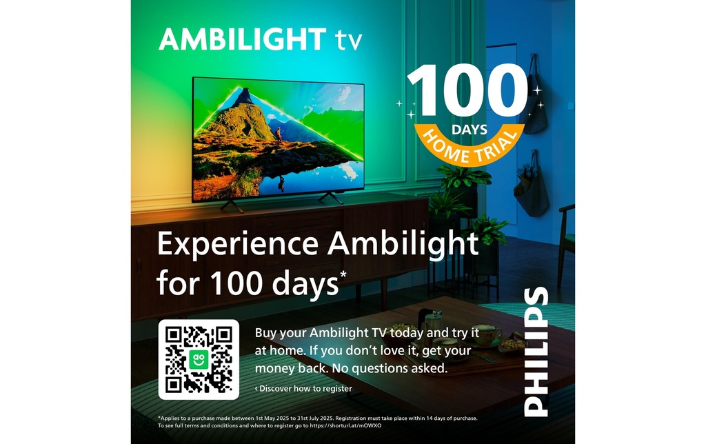Philips TV 85PUS8500/12 85" 4K Ambilight TV, 2025
