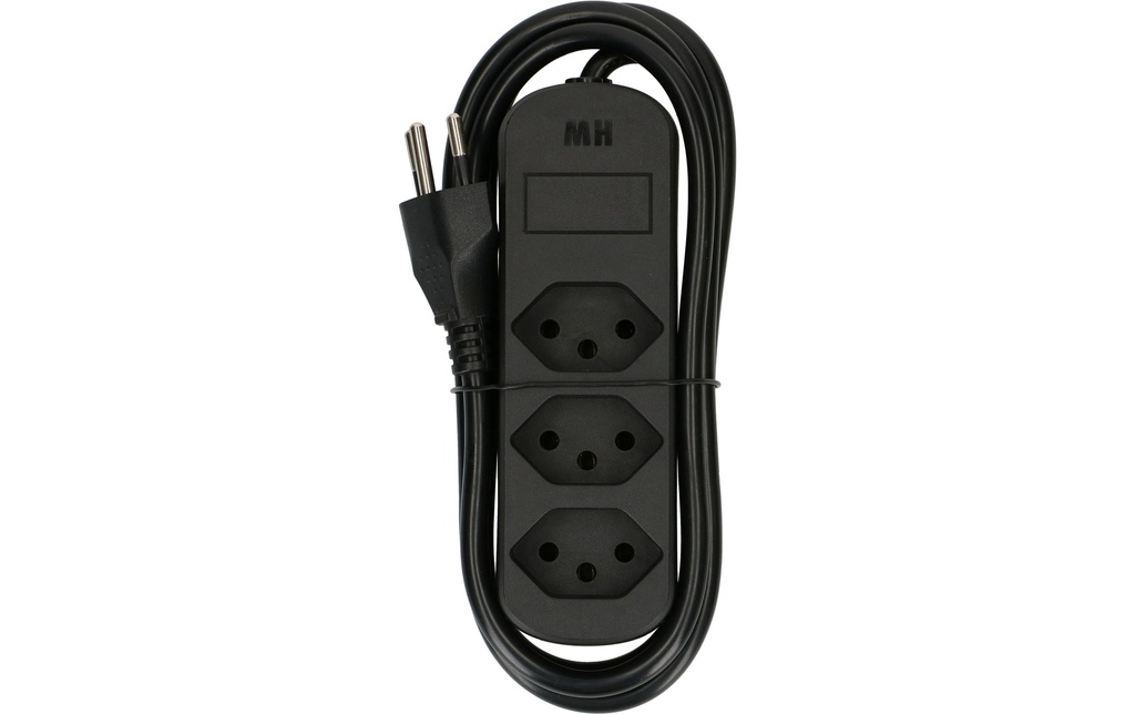 Max Hauri Bloc multiprises Basic-Line 3xT13, 1.5 mètres