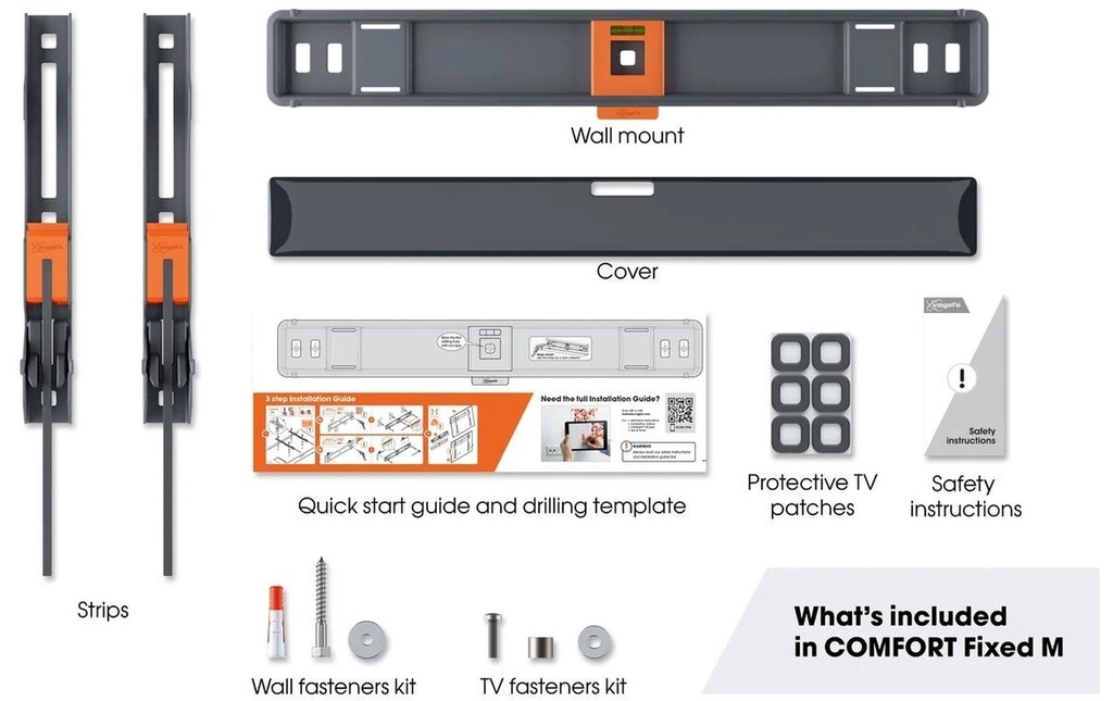 Vogel's Supports mural TVM 3405 SP Noir