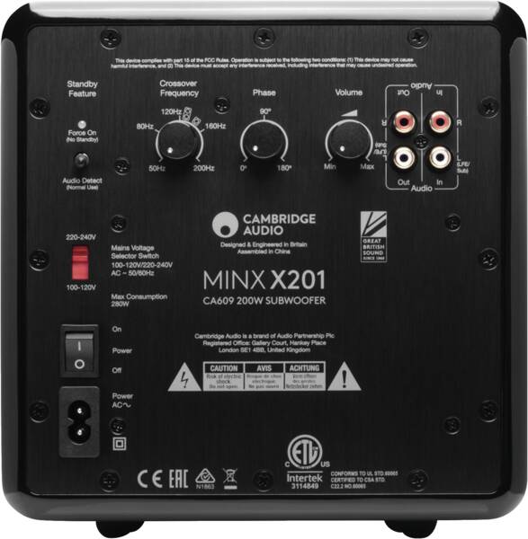Cambridge Subwoofer actif amplifié Minx X201