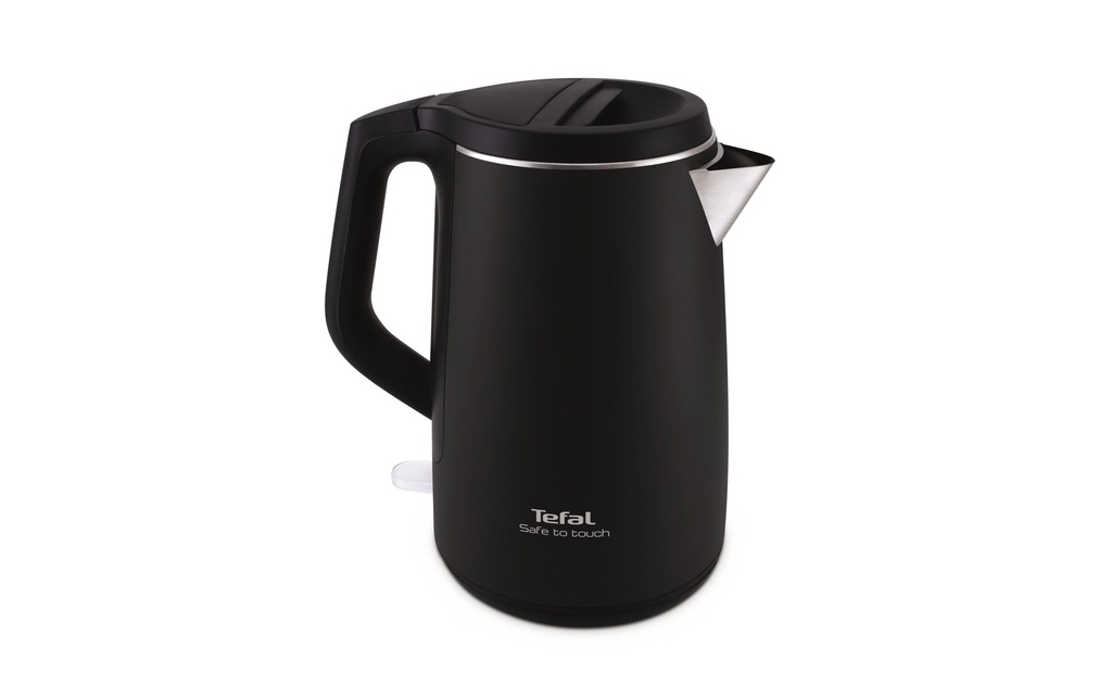 Tefal Bouilloire Safe to touch 1.5 l, Noir/Argenté