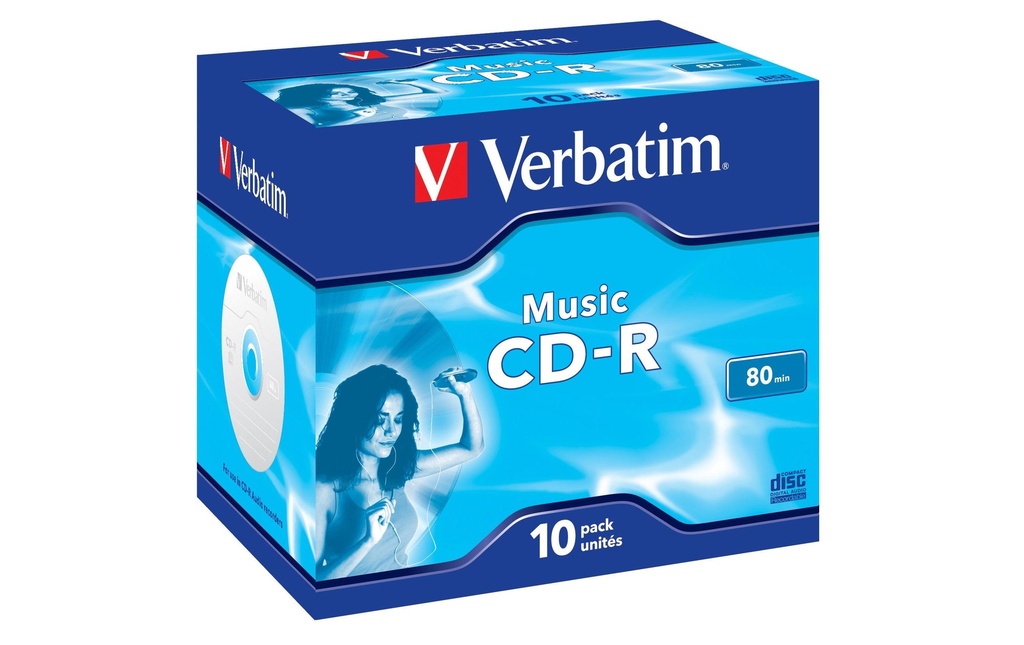 Verbatim CD-R 0.7 GB, boîte à bijoux (10 Pièce/s)