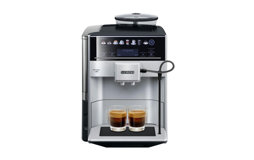 Siemens Machine à café automatique EQ.6 plus s300 Gris Noir TE653501DE