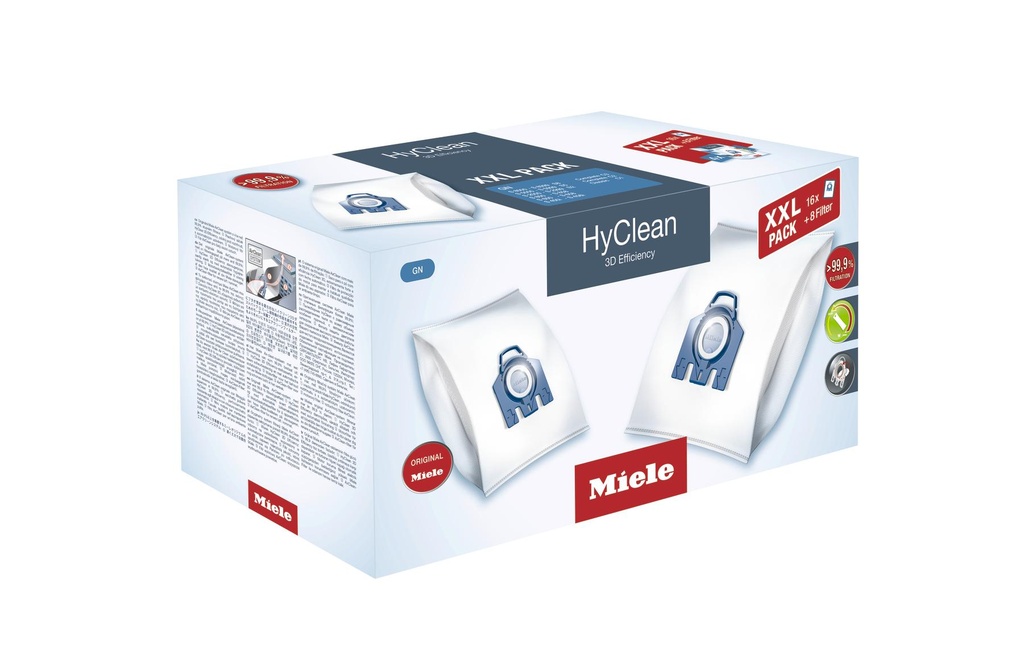 Miele Sac filtrant pour aspirateur GN XXL HyClean 3D 16 Pièce/s