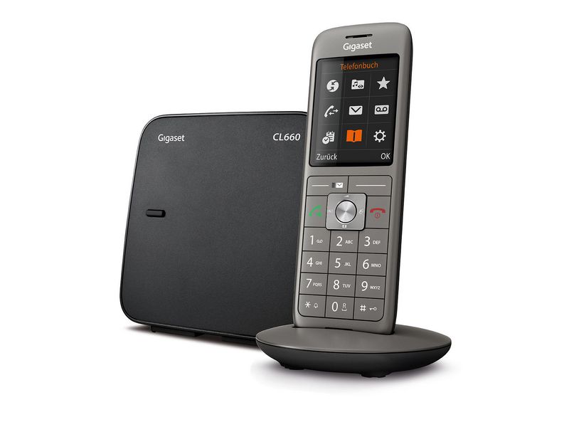 Gigaset Téléphone sans fil CL660 argent