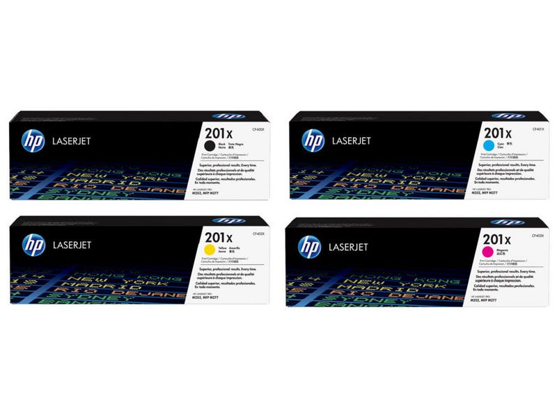 HP Kit arc-en-ciel Nr. 201X (CF400X-CF403X) BK, C, M, Y