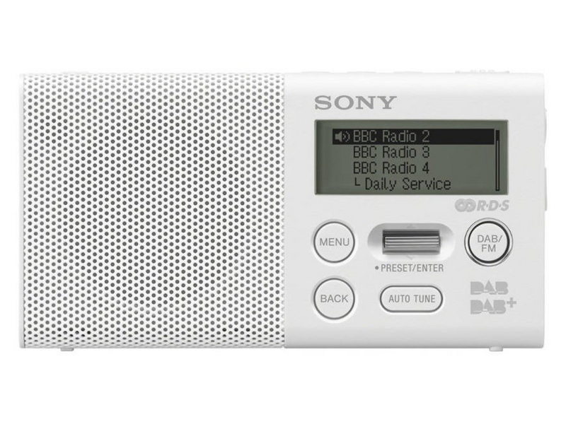 Sony Radio DAB+ XDR-P1DBP Blanc Blanc